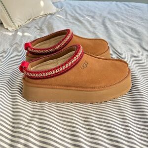 Ugg Tazz platform slippers chestnut size 7